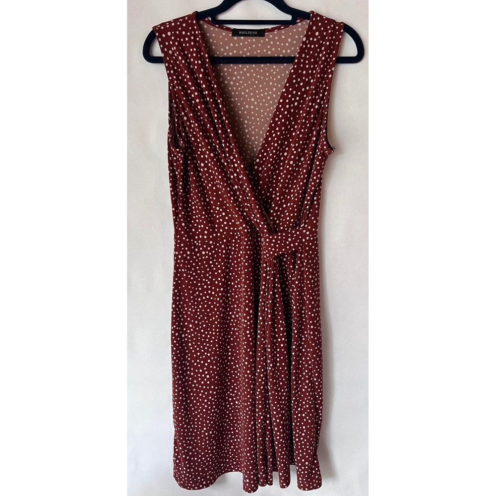 Hailey 23 seanna faux‎ wrap knit dress
Size L